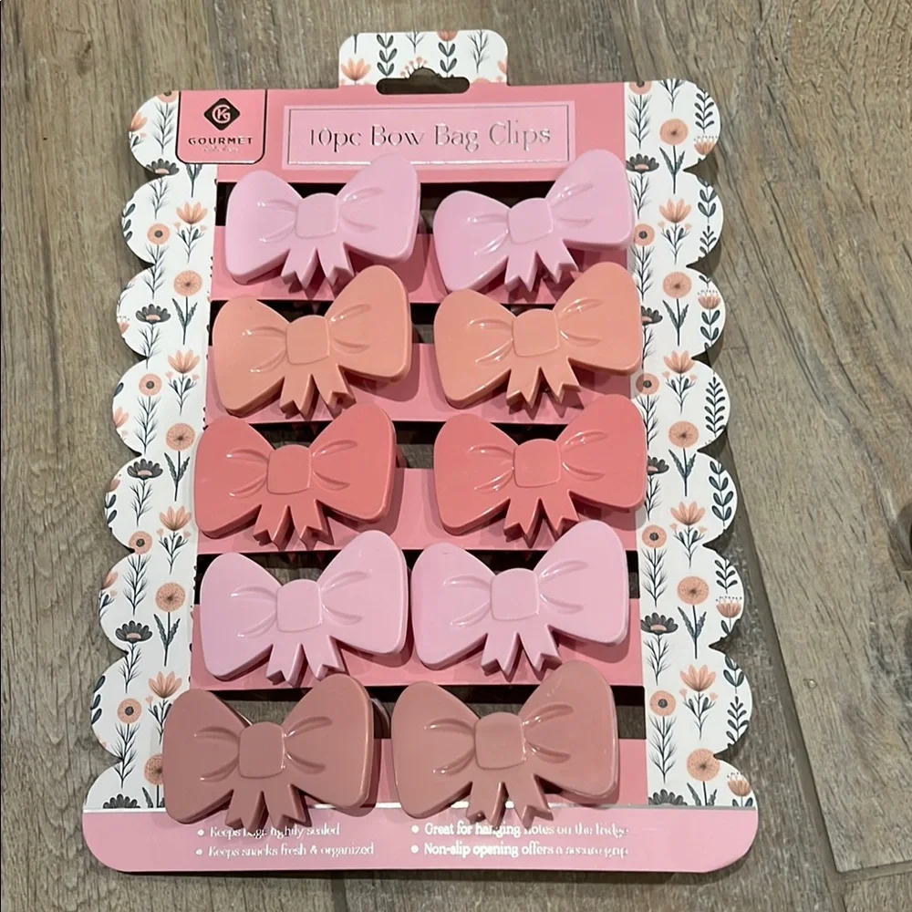 🎀 10pc BOW 🎀 BAG CLIPS 🎀